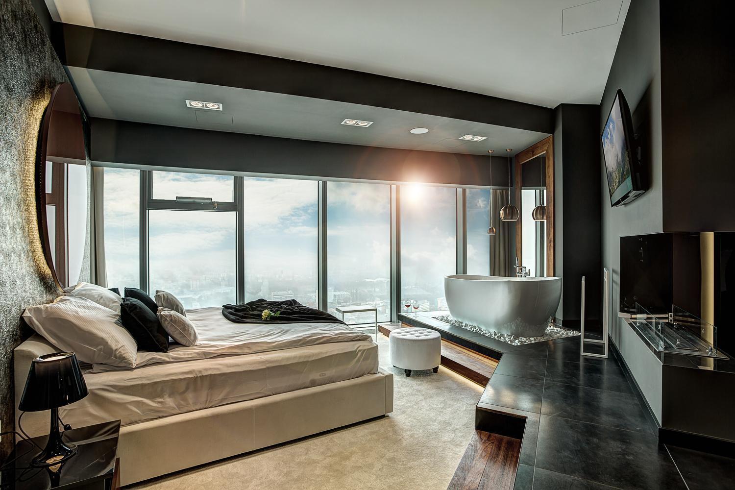 30Th+ Floor Apartments In Sky Tower Breslávia Exterior foto